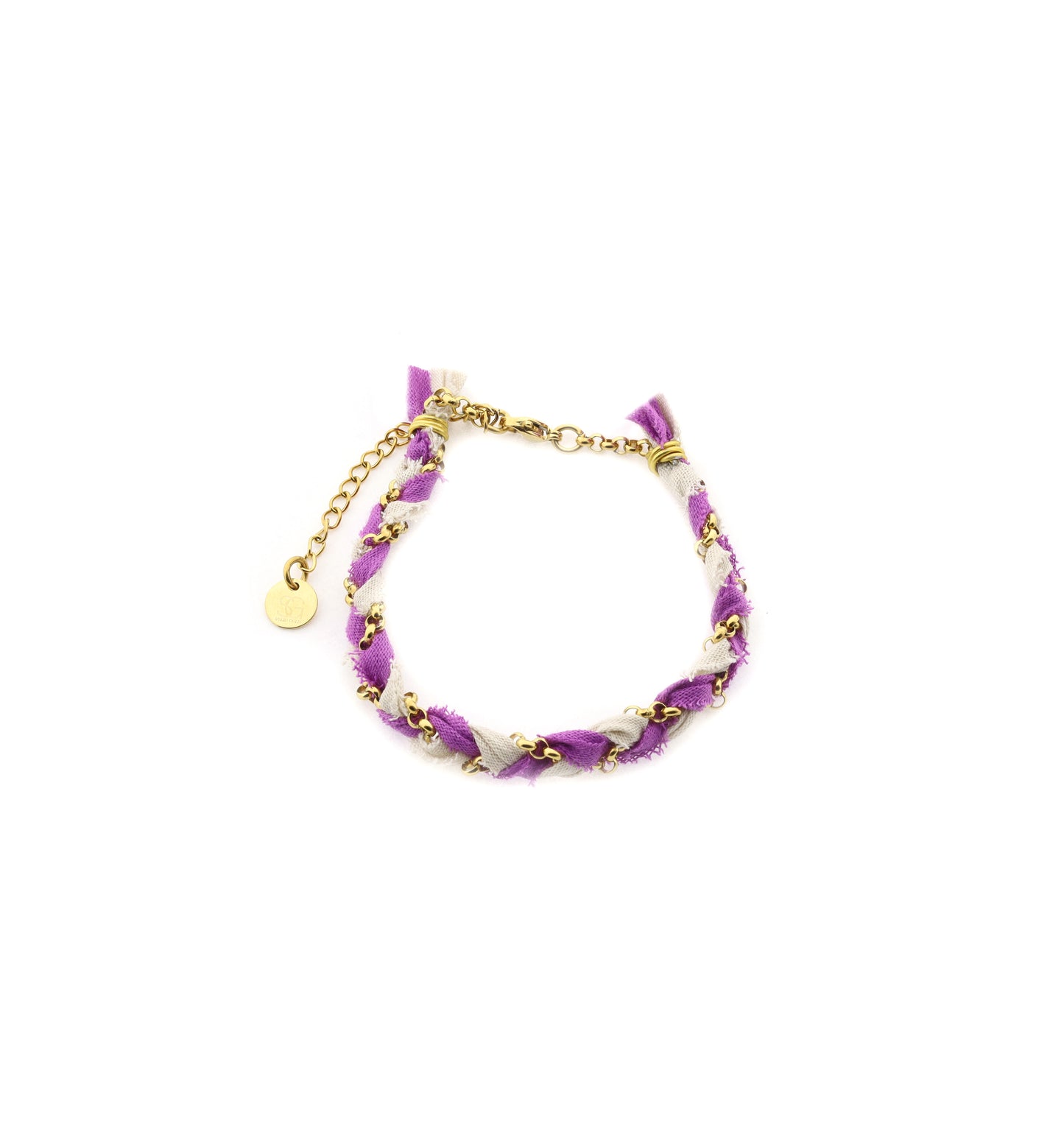 Armband Zopf - lila