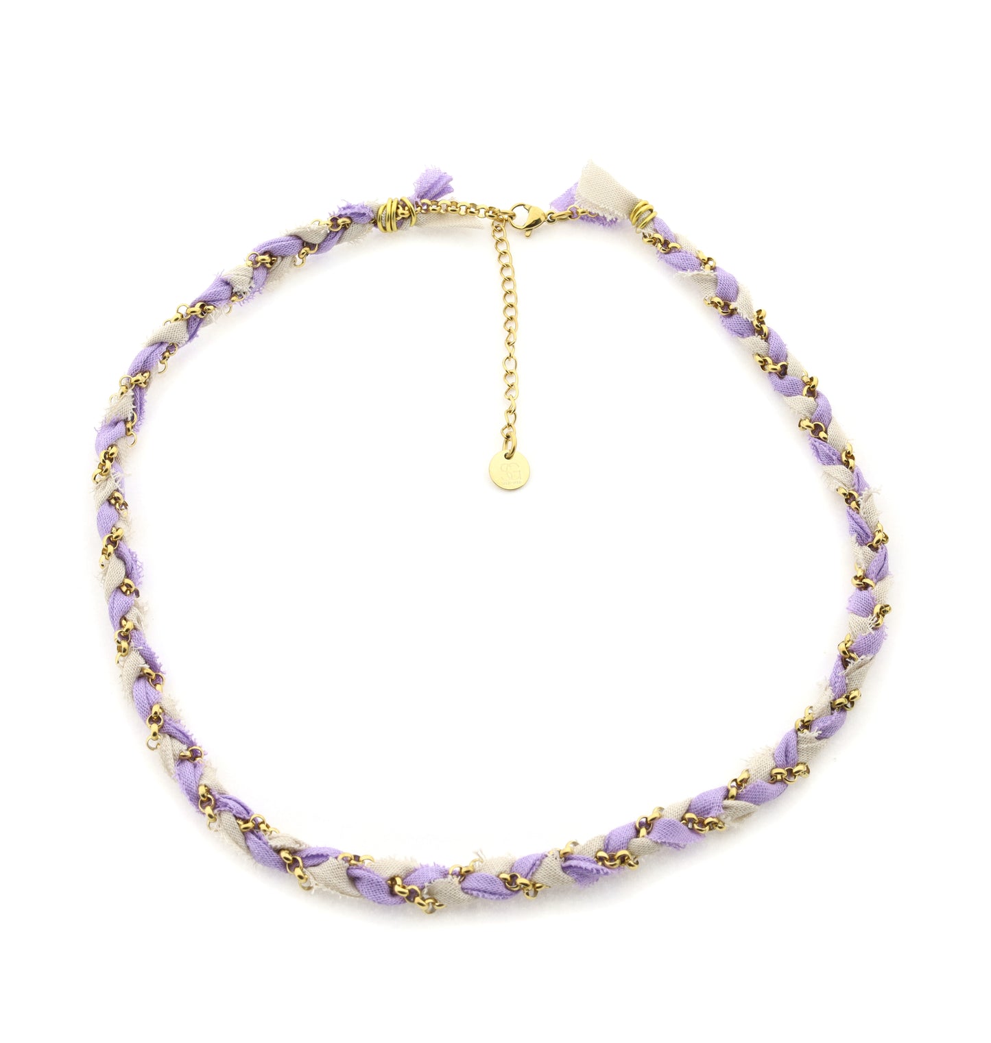 Necklace Braid - purple