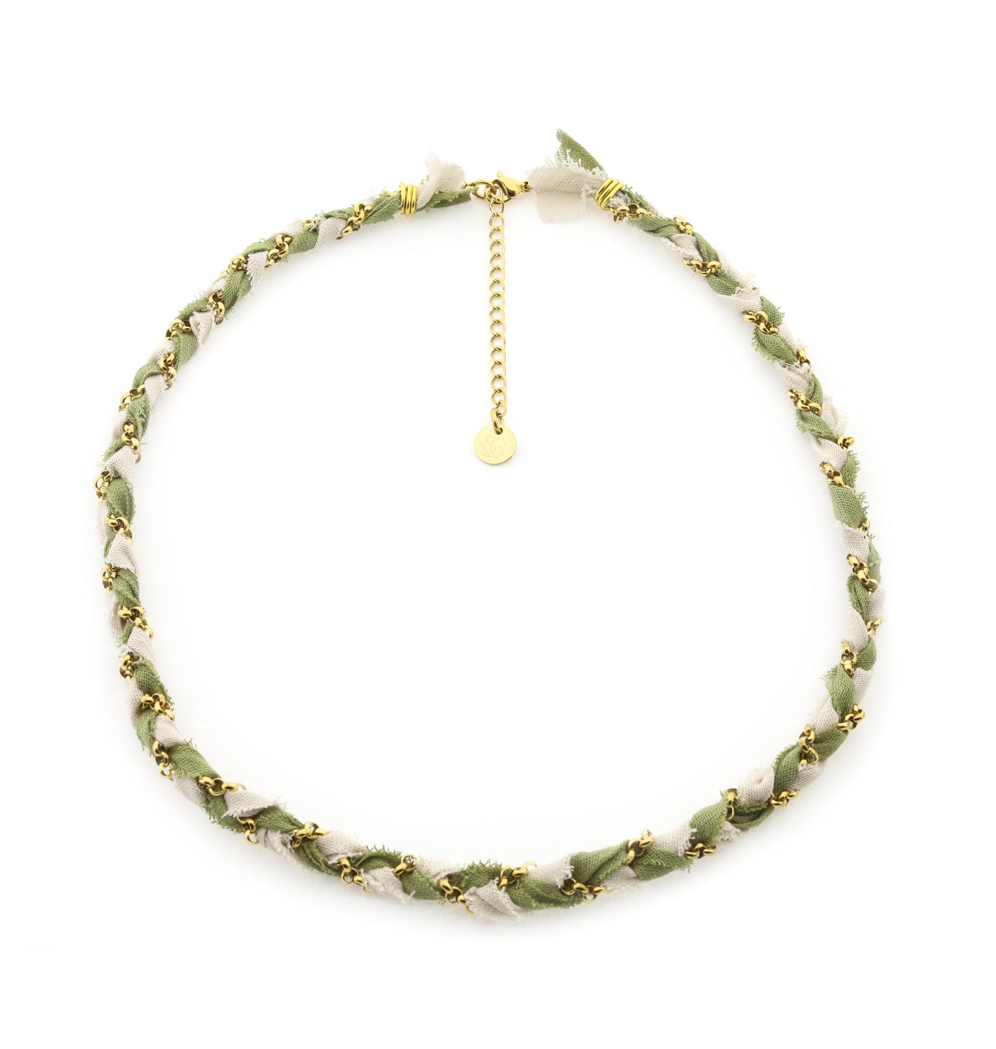 Necklace Braid - olive