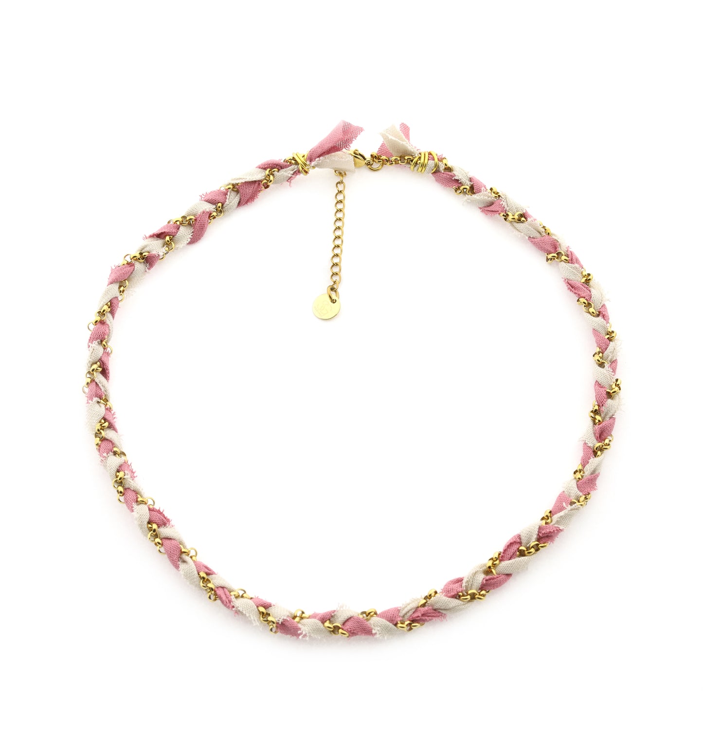 Necklace Braid - old pink
