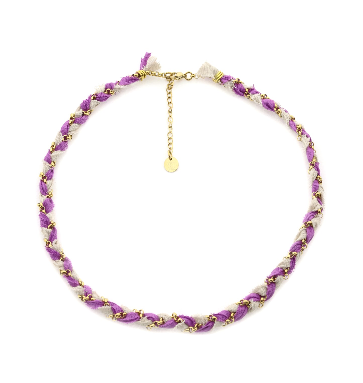 Necklace Braid - purple