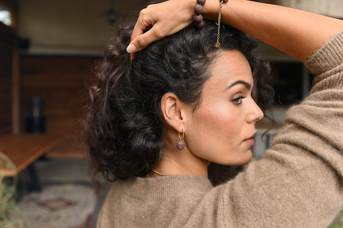 Oorbel Lava Love - (14mm)