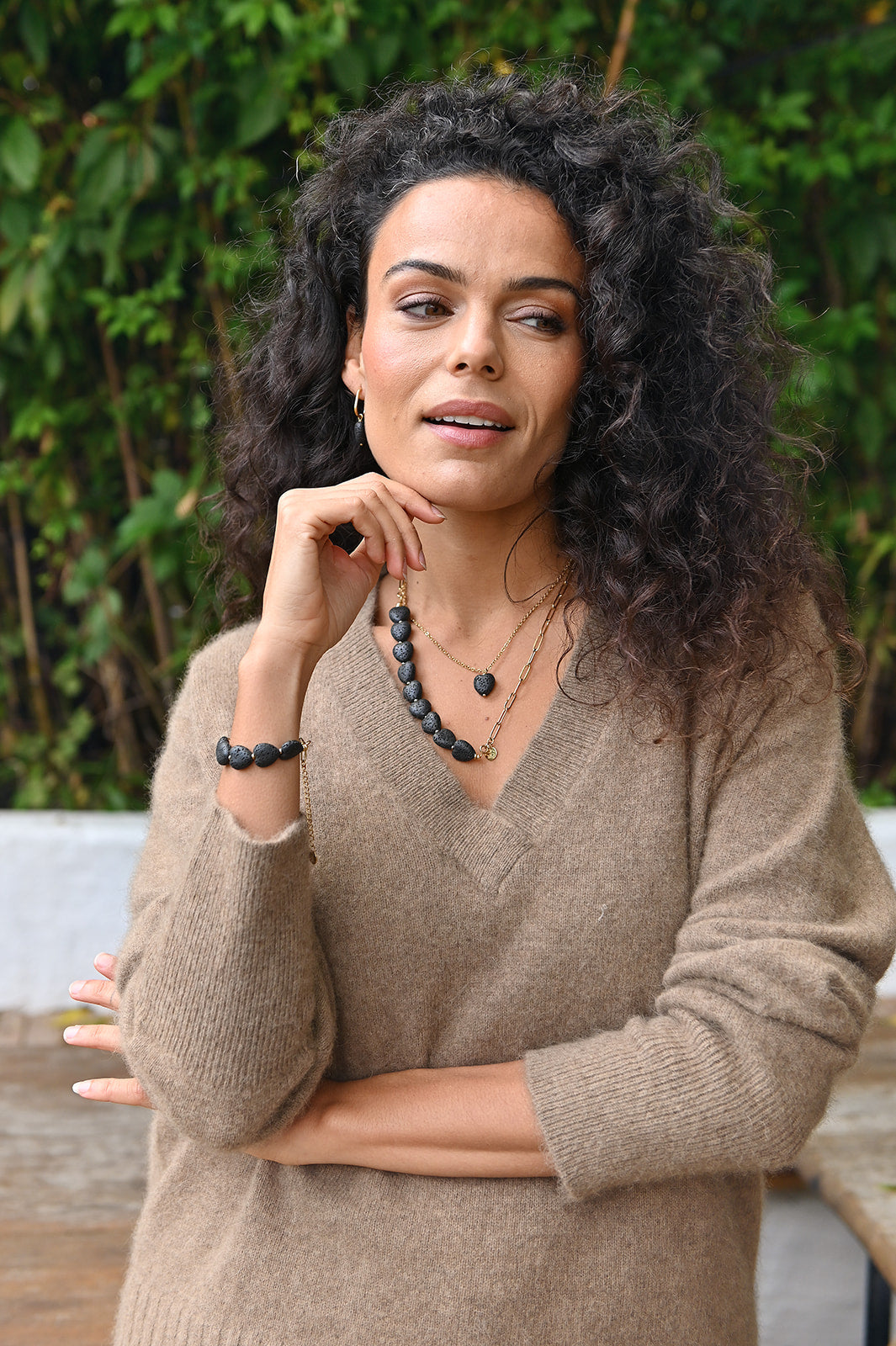 Edelsteen tussenstuk armband - Lava Love (14mm)