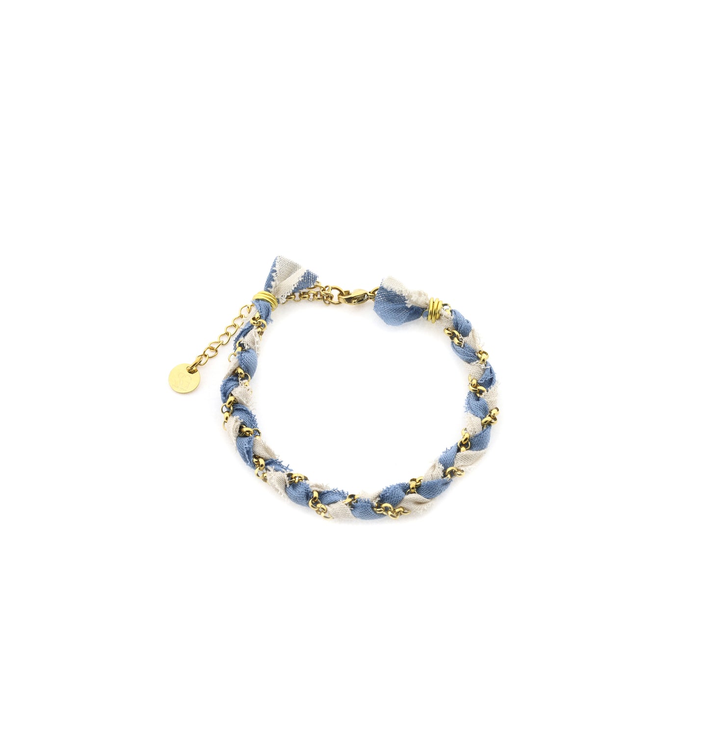 Armband Zopf - blau