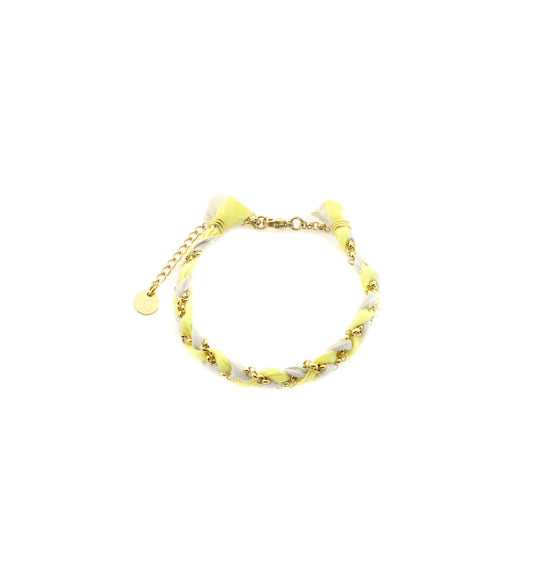 Armband Zopf - gelb