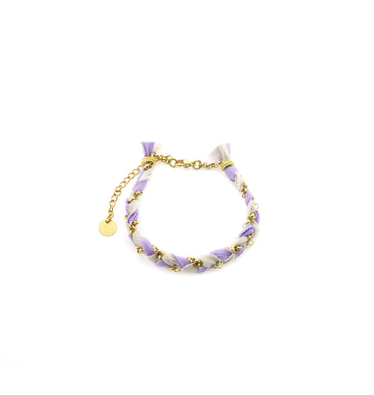 Armband Zopf - lila