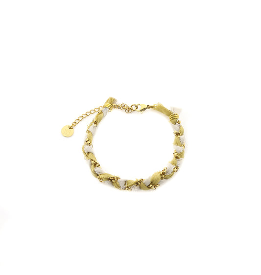 Armband Zopf - senf