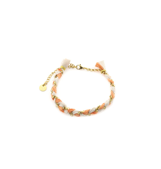 Armband Zopf - orange