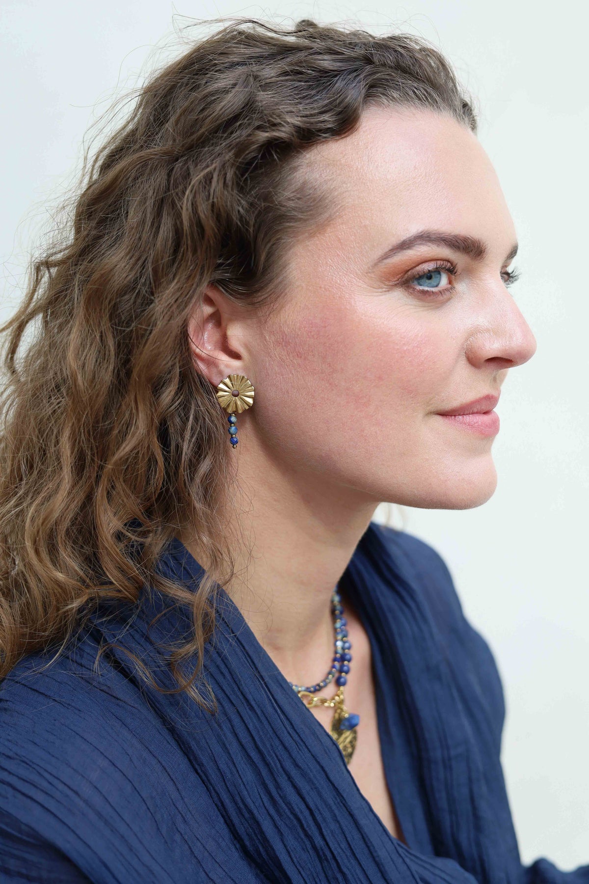 Edelstein Ohrring - Ruffled (4mm)