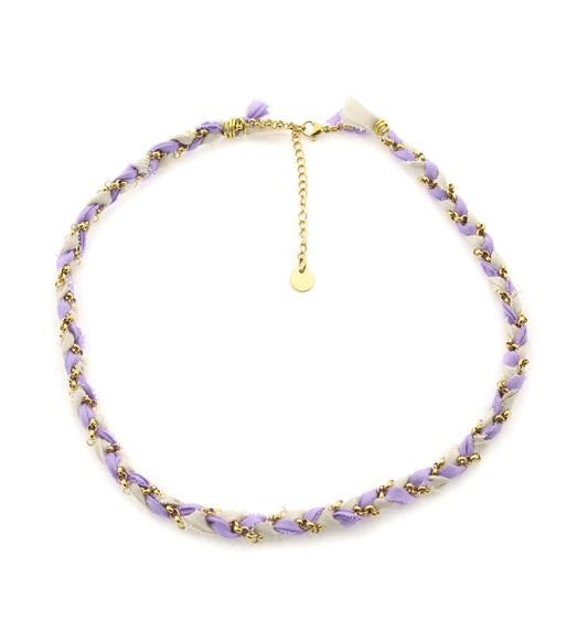 Necklace Braid - purple