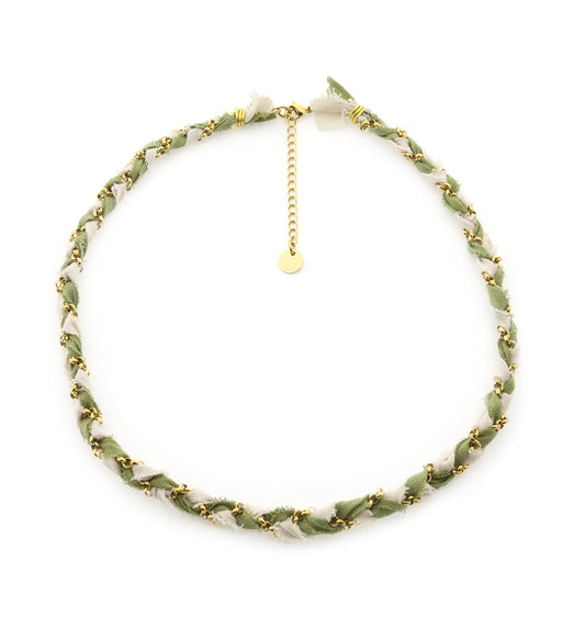Necklace Braid - olive