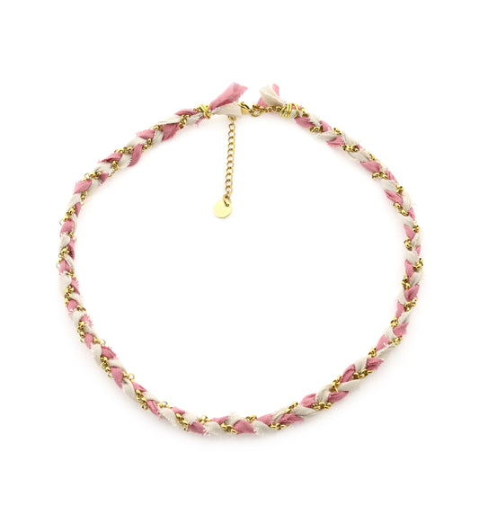 Necklace Braid - old pink