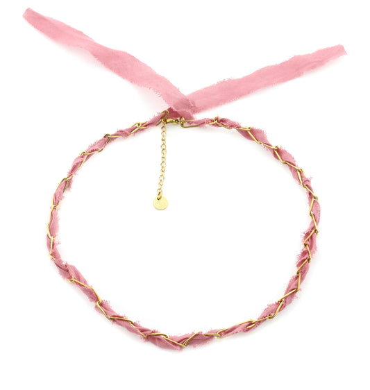 Chain Wave - old pink