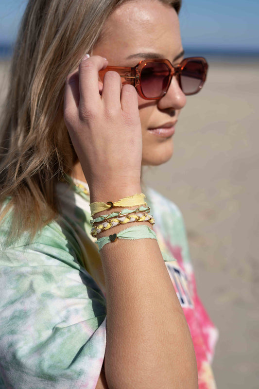 Armband Zopf - lila