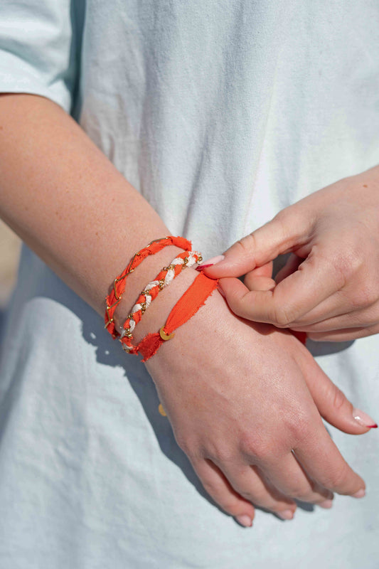 Armband Zopf - lila