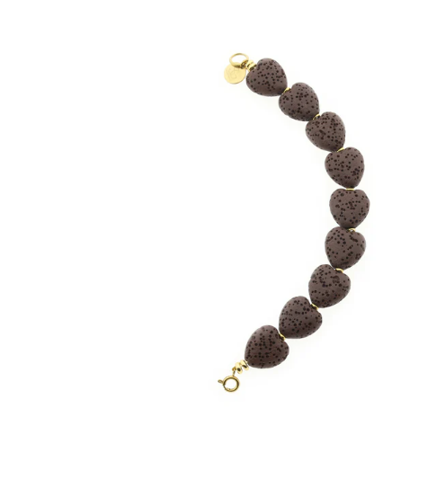 Edelsteen tussenstuk ketting - Lava Love (14mm)