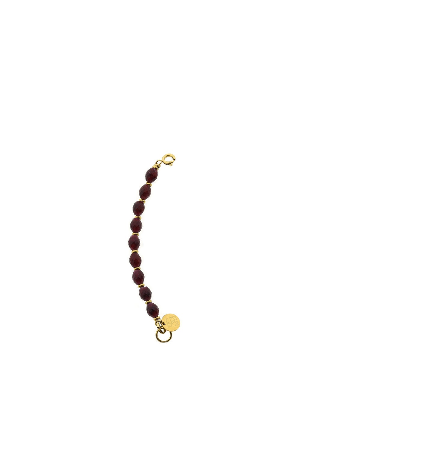 Edelsteen tussenstuk armband (oval facet 5x6mm)