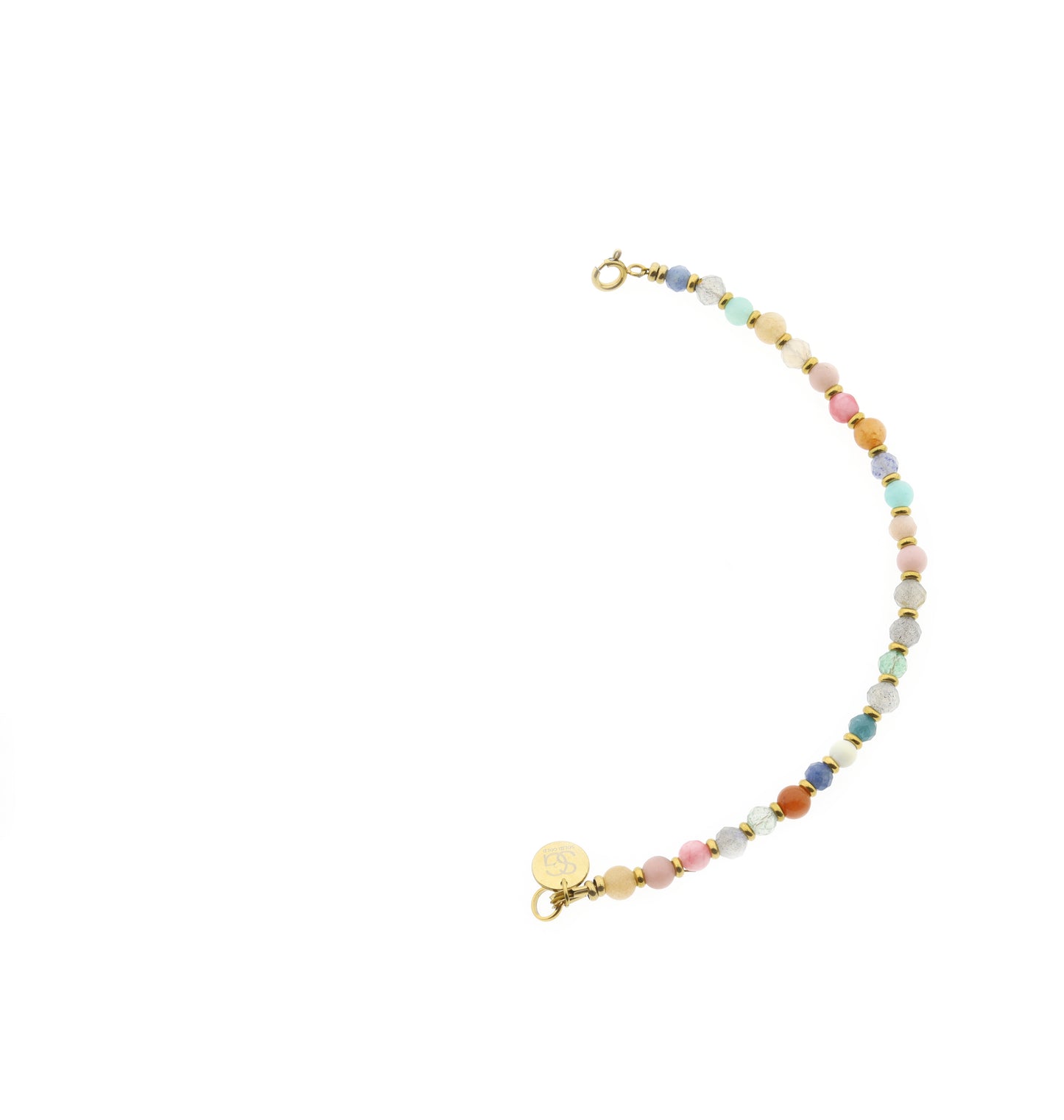 Edelsteen tussenstuk ketting (4mm)
