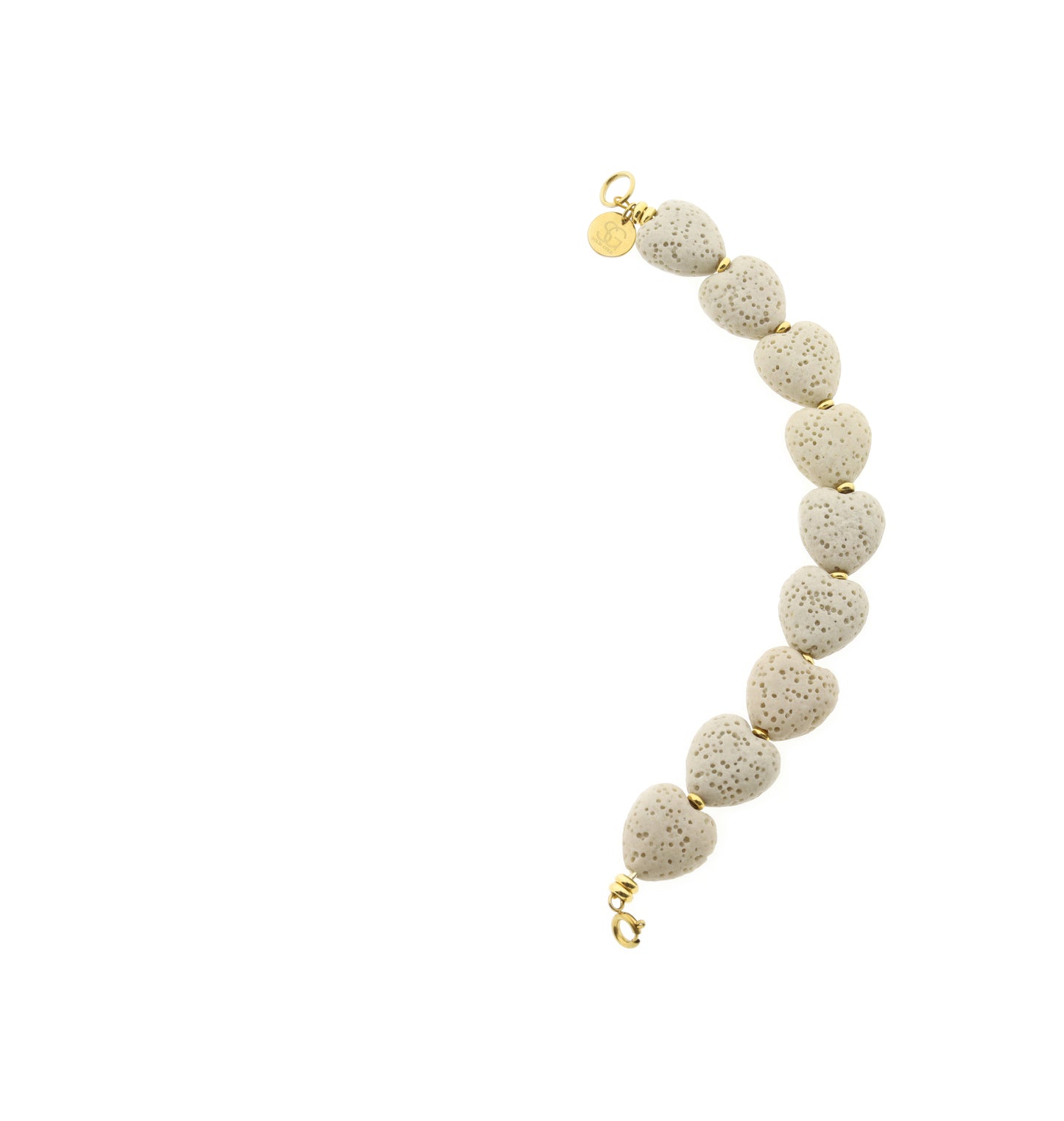 Edelsteen tussenstuk ketting - Lava Love (14mm)