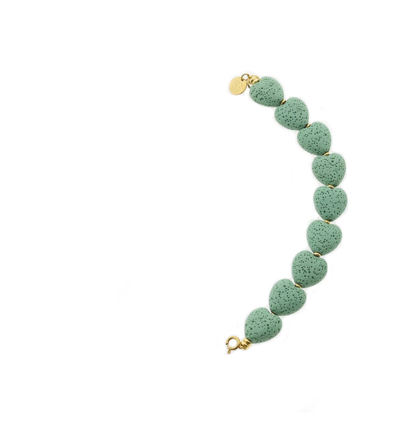 Edelsteen tussenstuk ketting - Lava Love (14mm)
