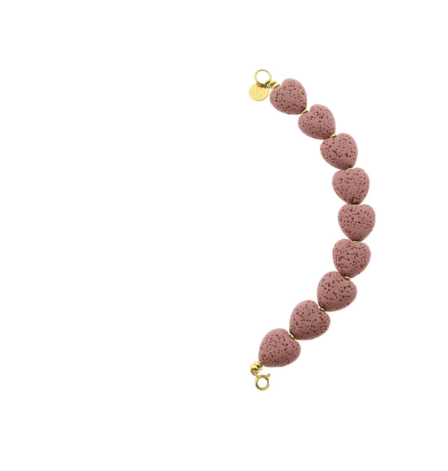 Edelsteen tussenstuk ketting - Lava Love (14mm)
