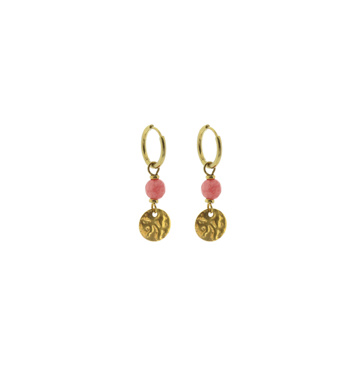 Gemstone earring - Coin (6mm)