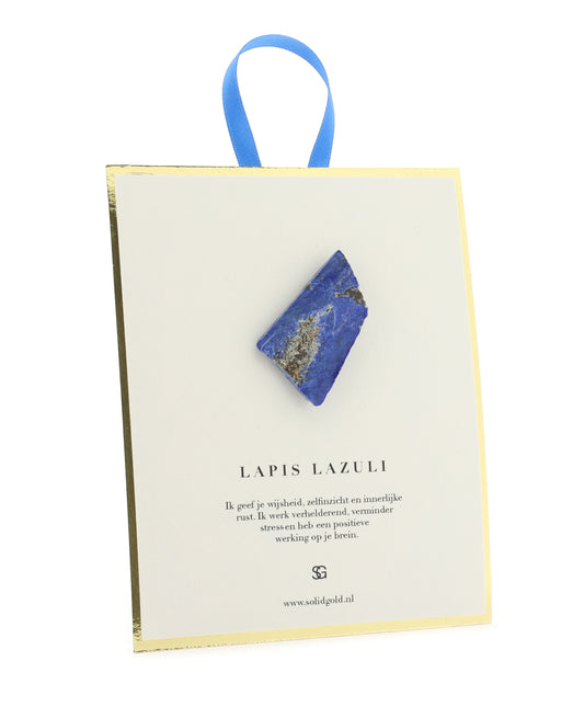 Kaart met edelsteen - lapis lazuli