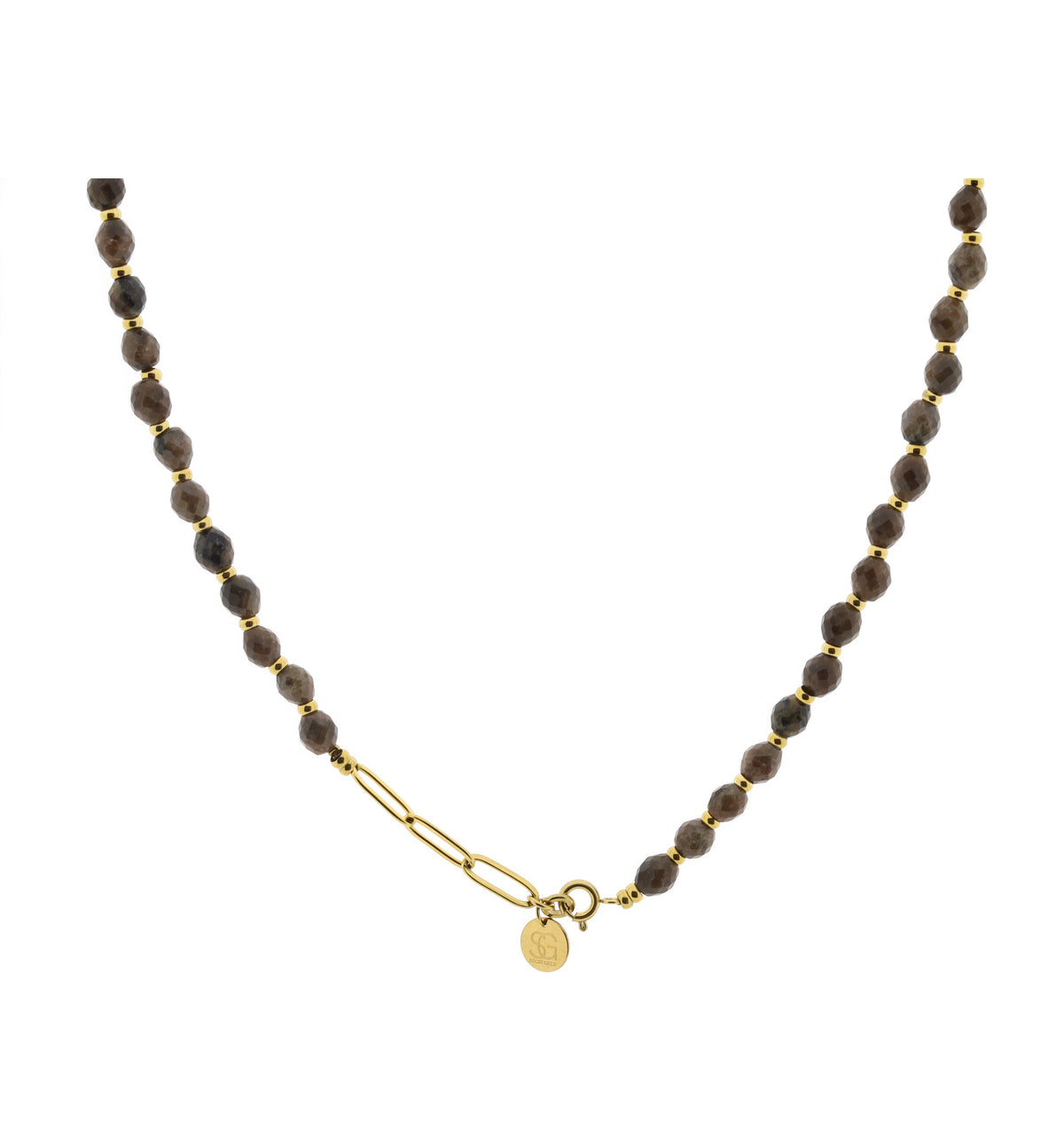 Ketting Solana (oval facet 5x6mm)