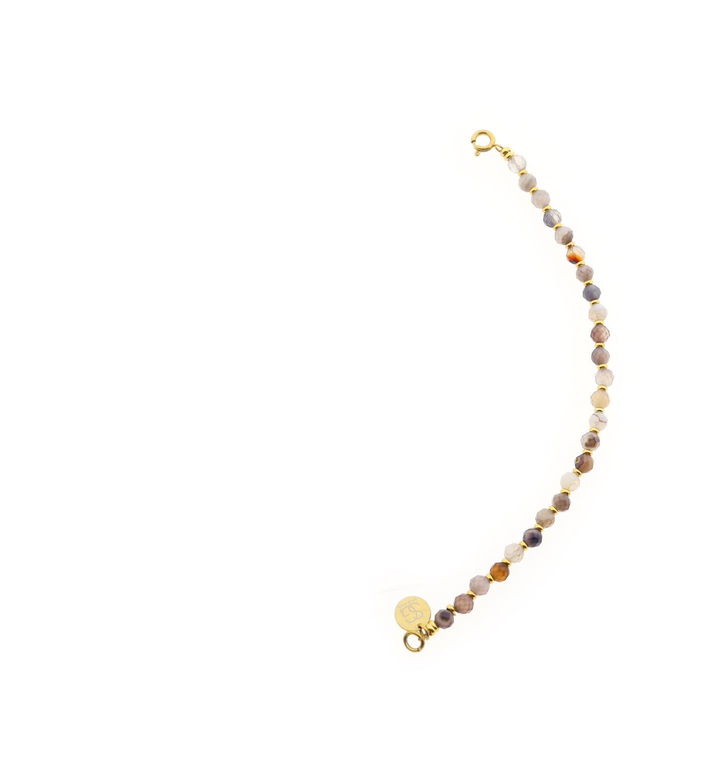 Edelsteen tussenstuk ketting (4mm)